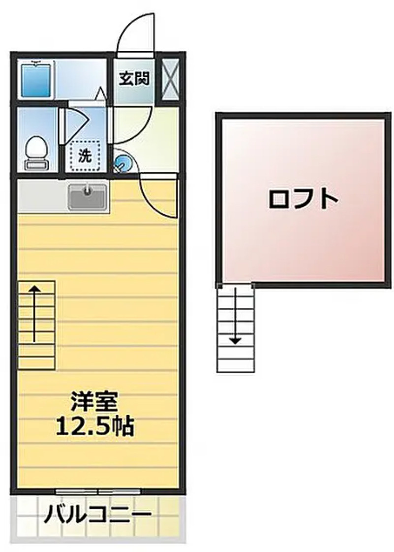大阪市城東区永田4丁目　売店舗付住宅の間取り