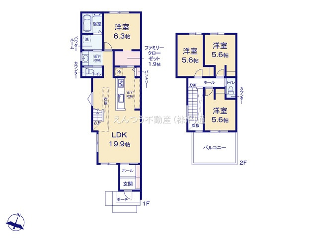 上堀越町の間取り