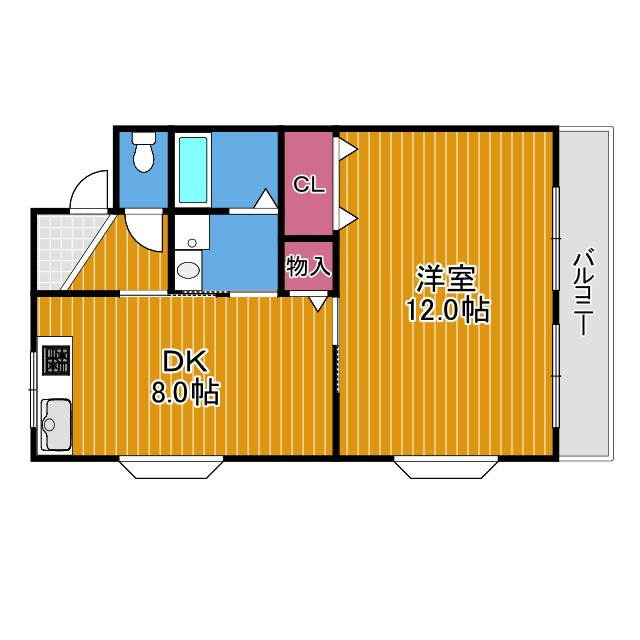羽曳野ローズマンションの間取り