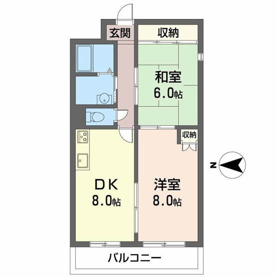 【間取り】 | ドゥミール西山本