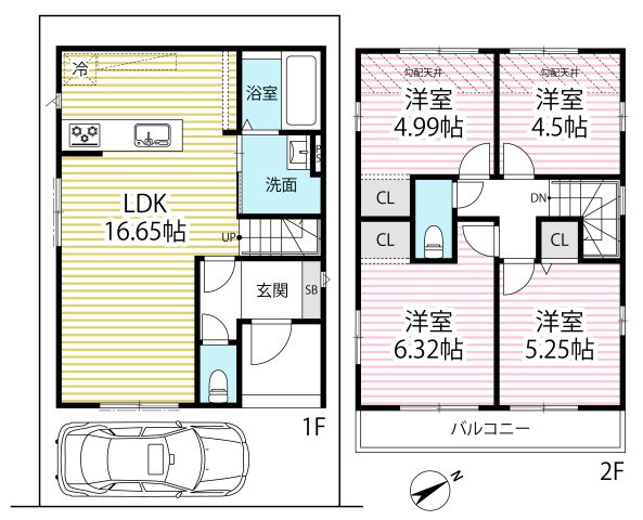 ◆限定１区画◆ゆったり４ＬＤＫ◆駅まで徒歩４分の立地◆周辺環境充実◆小倉町南浦２期の間取り