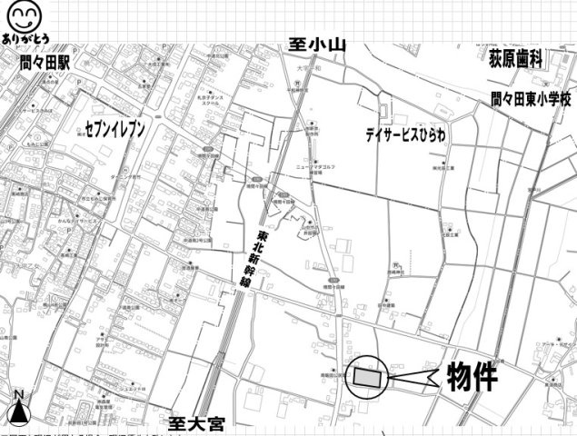 小山市南飯田の地図