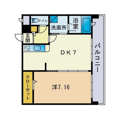 HF大濠レジデンスBAYSIDEの間取り