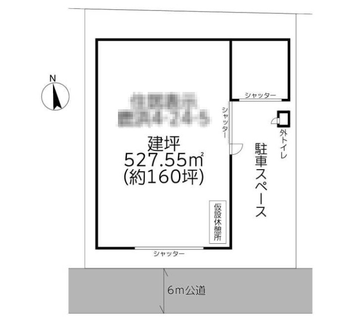 足立区鹿浜４丁目の倉庫の間取り