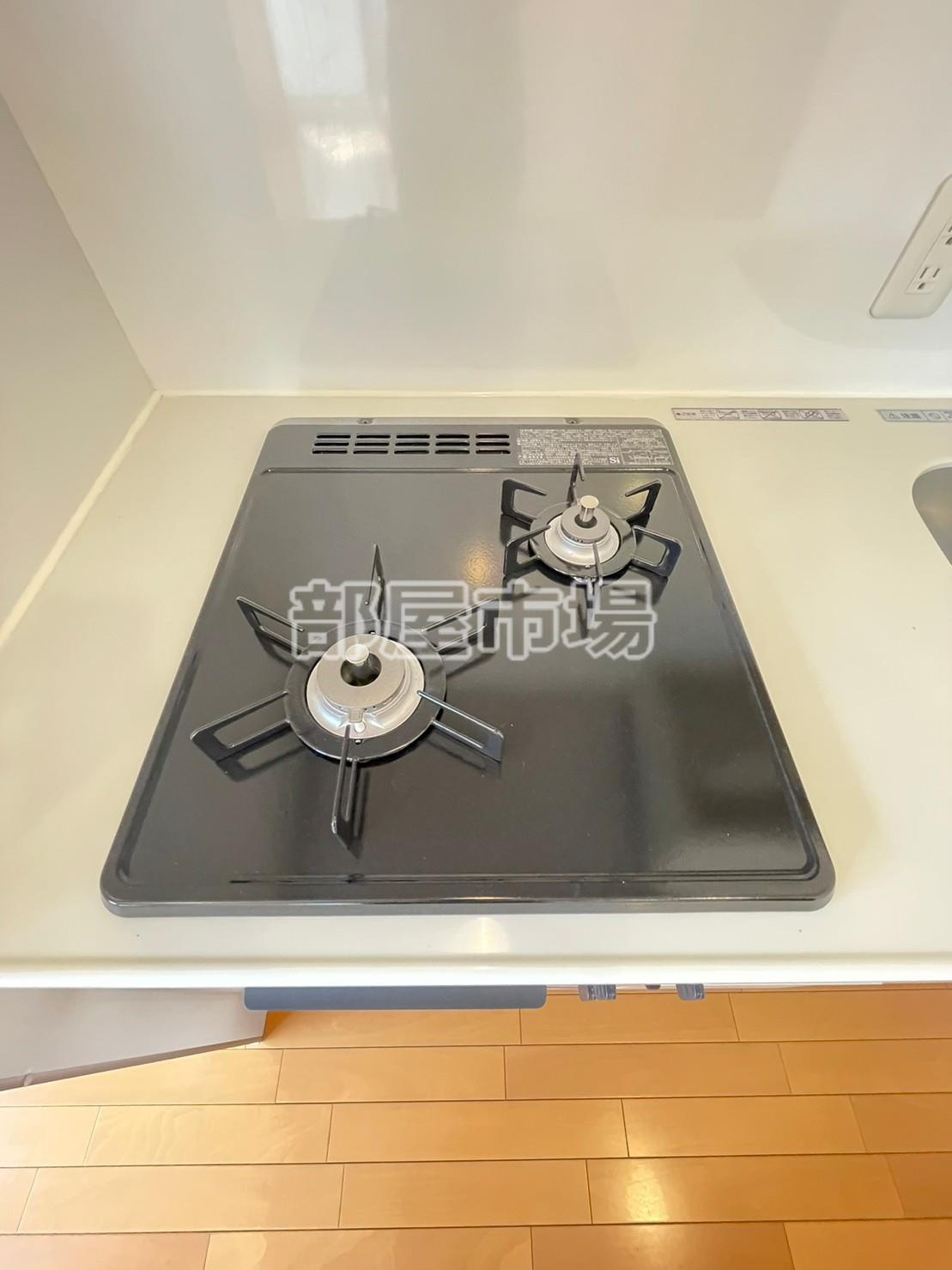 パークアクシス御徒町のキッチン|2口ガスコンロ