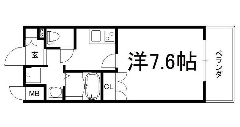 セオリー難波南プレミアムの間取り