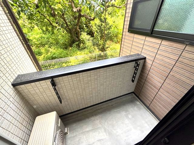 ALEGRIA道明寺Ⅱのバルコニー