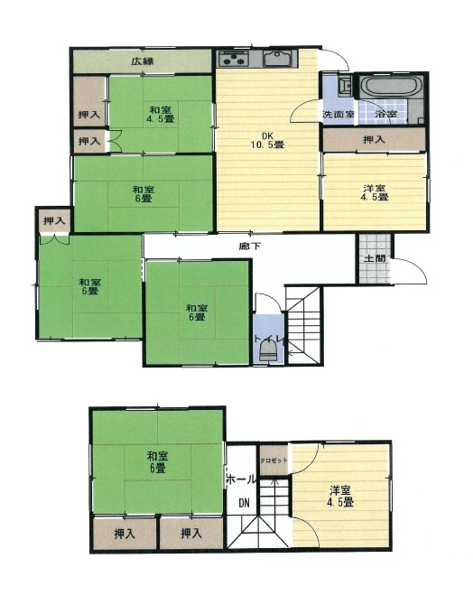 海南市重根・中古戸建・54688の間取り