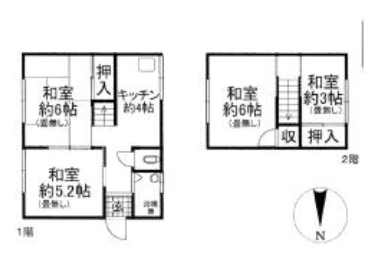 大津市坂本７丁目の店舗事務所の間取り