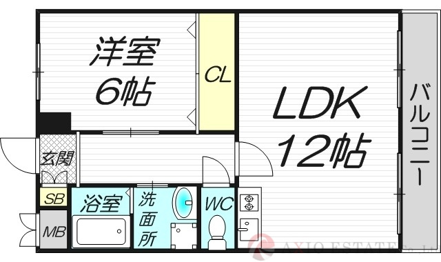 第1星栄ハイツの間取り