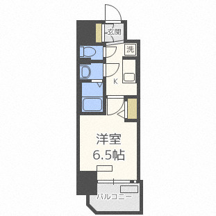プレサンスOSAKA DOMECITYビーツの間取り