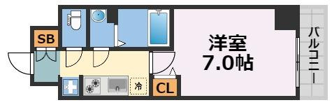 プレサンス堺筋本町駅前シェルの間取り