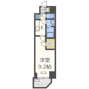 プレサンス江戸堀の間取り