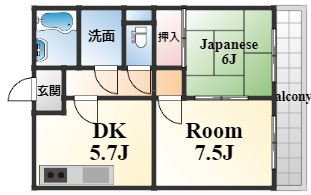 れいんぼー御影の間取り