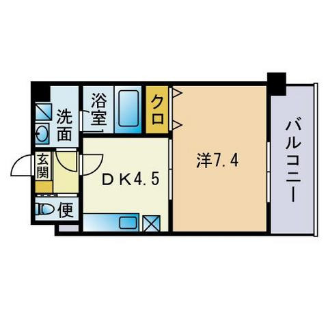 アンプルールベトン米一丸の間取り