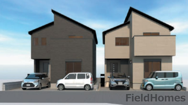 藤沢市亀井野新築戸建て　24-1期2号棟の外観パース|外観イメージ「藤沢市亀井野新築戸建て」