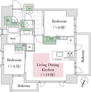 【間取り】 | シティハウス南品川