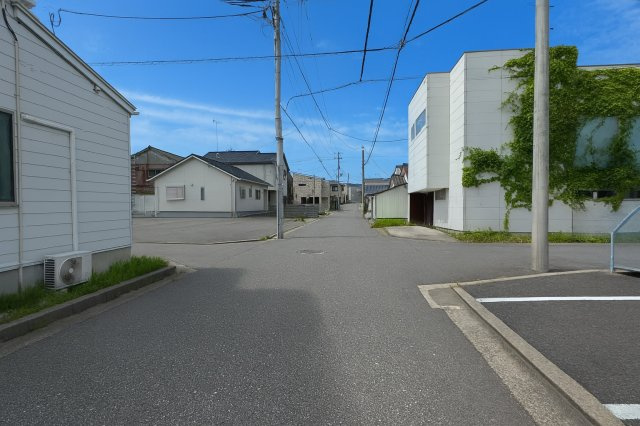 東区末広町　土地の前面道路含む現地写真|前面道路は新潟市道です
