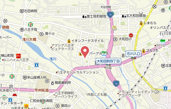 祝：成約済み　エクセレントマスターズ八王子中楽坊　八王子市　中古マンションの地図|～仲介手数料無料☆八王子ひなた不動産～エクセレントマスターズ八王子中楽坊
