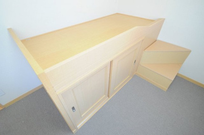 【居間・リビング】 | レオネクストセントラルささ山 | ベット下収納、階段下収納でお部屋も広々