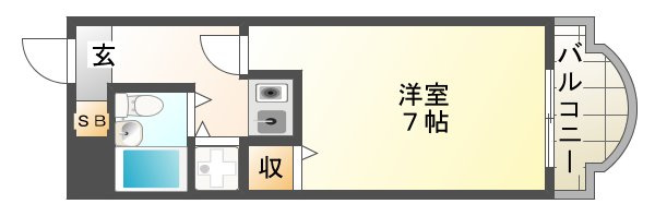 メゾンブランシェ大町の間取り