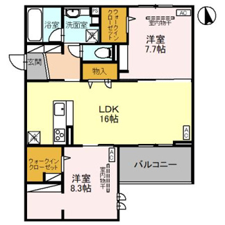 【間取り】 | D-GLANZ WEST