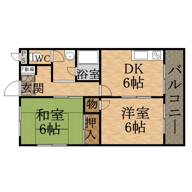 ドミール中山の間取り