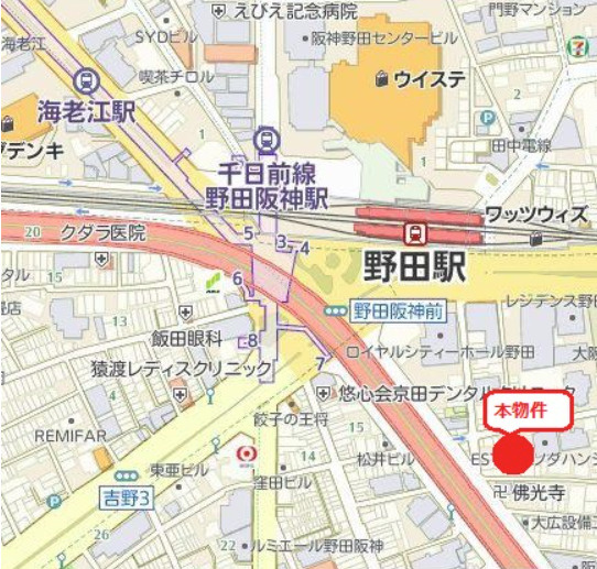 【地図】 | リヴェント福島野田