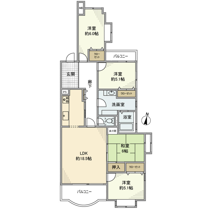 Ｃｏｕｒｔ　Ｈｉｌｌｓ　白楽東１号棟