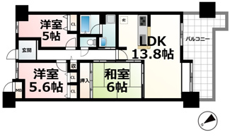 【間取り】 | コスモ守山４番館