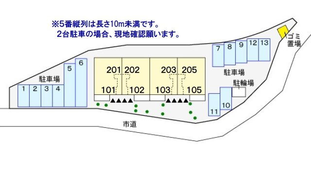 リバーリオ菅池の区画図