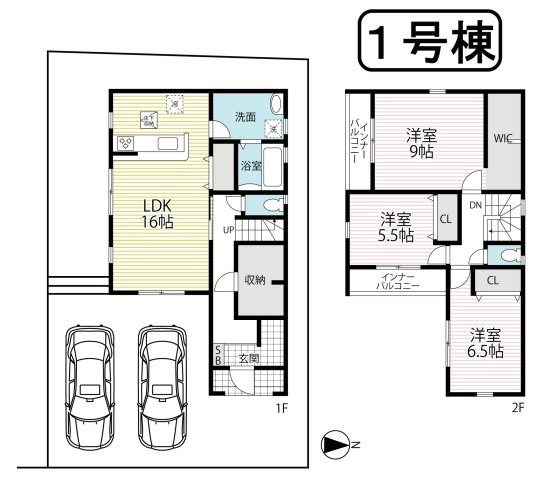 限定２区画■ＪＲ大津京駅まで徒歩６分＆２沿線利用可能■３ＬＤＫ■リーブルガーデン大津市錦織２丁目の間取り