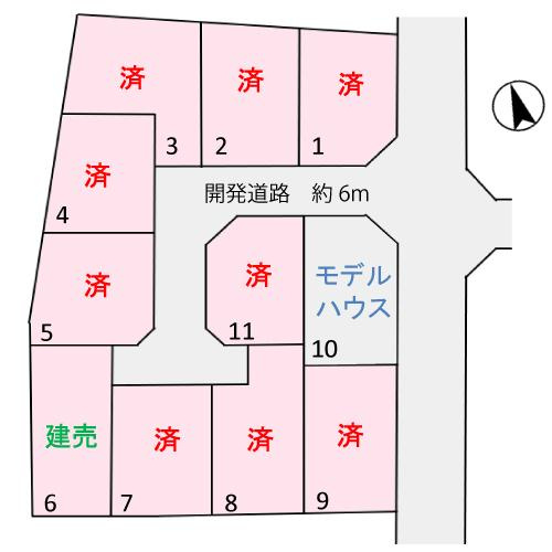 小山市駅南町2丁目　新築戸建6の区画図