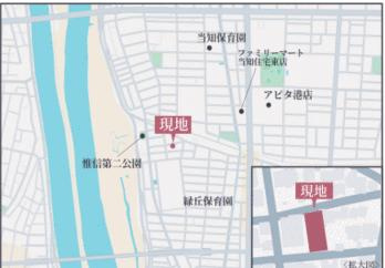名古屋市港区西川町２丁目の売地の地図| 