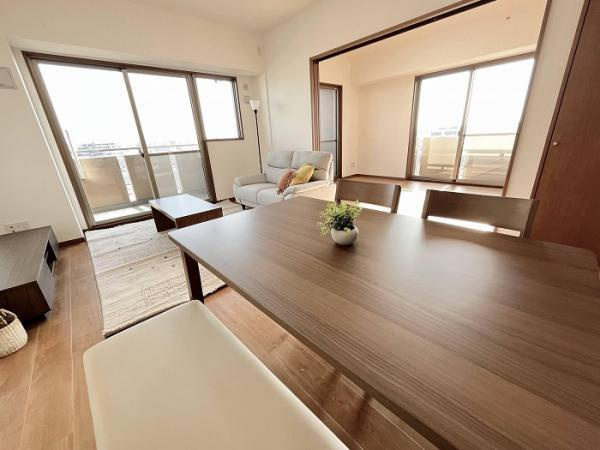 名古屋市守山区小幡南１丁目の中古マンションの居間・リビング|「ダイニング」眺望が良い物件… 