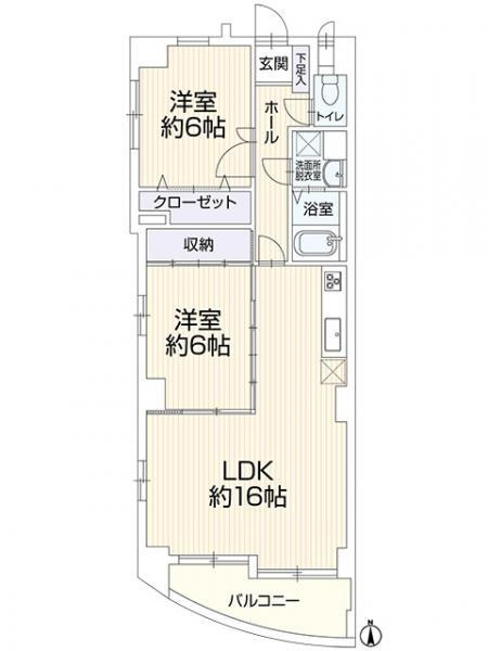 名古屋市南区内田橋２丁目の中古マンションの間取り|間取り 