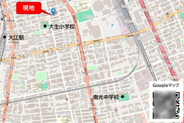 名古屋市南区東又兵ヱ町３丁目の売地の地図| 