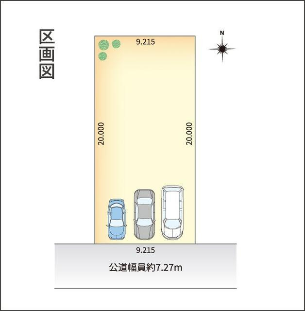 名古屋市熱田区南一番町の売地の区画図| 