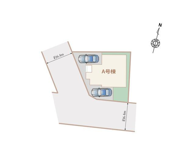 名古屋市千種区東千種台の新築一戸建の区画図|全体区画図 
