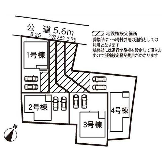 名古屋市緑区大高町字東千正坊の新築一戸建の区画図| 