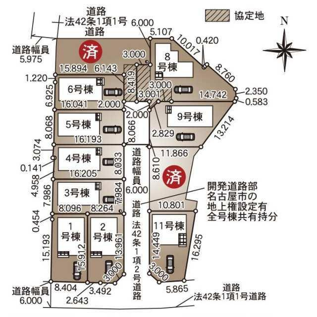 名古屋市緑区平手南１丁目の新築一戸建の地図| 