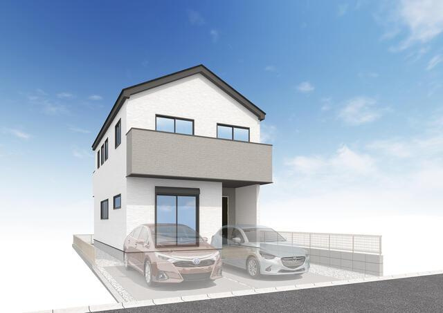 名古屋市緑区黒沢台１丁目の新築一戸建の外観パース| 