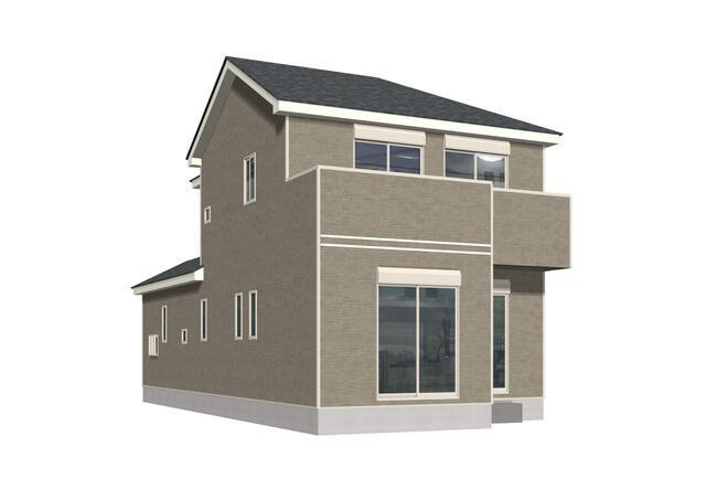 名古屋市守山区大字中志段味字西原の新築一戸建の外観パース| 