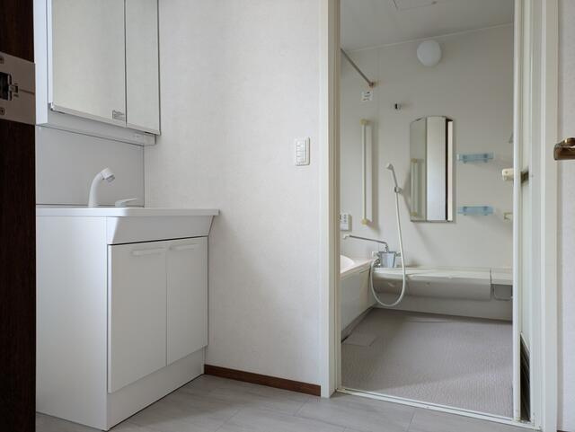 名古屋市南区明治２丁目の中古一戸建の独立洗面台|１階洗面室 