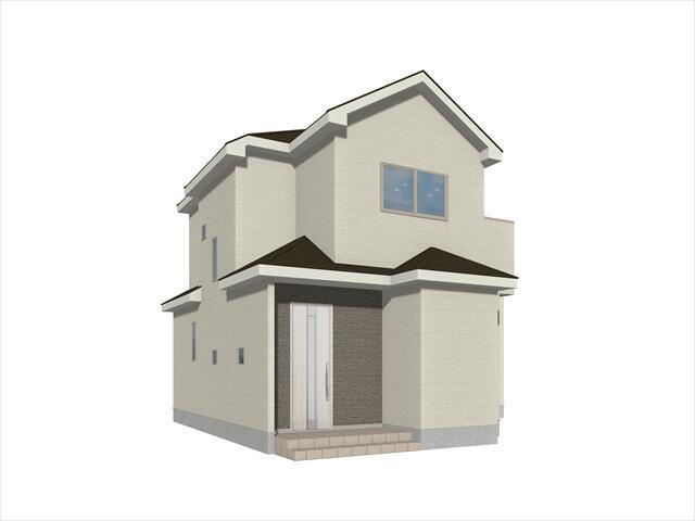 名古屋市港区川間町２丁目の新築一戸建の外観パース| 