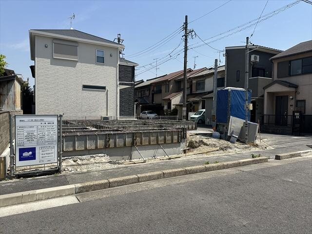名古屋市港区川間町２丁目の新築一戸建の前面道路含む現地写真| 