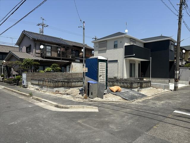 名古屋市港区川間町２丁目の新築一戸建の前面道路含む現地写真| 