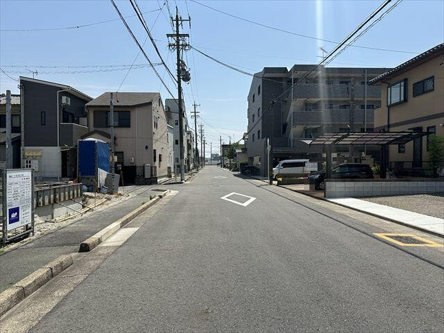 名古屋市港区川間町２丁目の新築一戸建の前面道路含む現地写真| 
