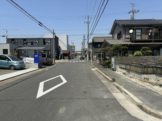 名古屋市港区川間町２丁目の新築一戸建の前面道路含む現地写真| 