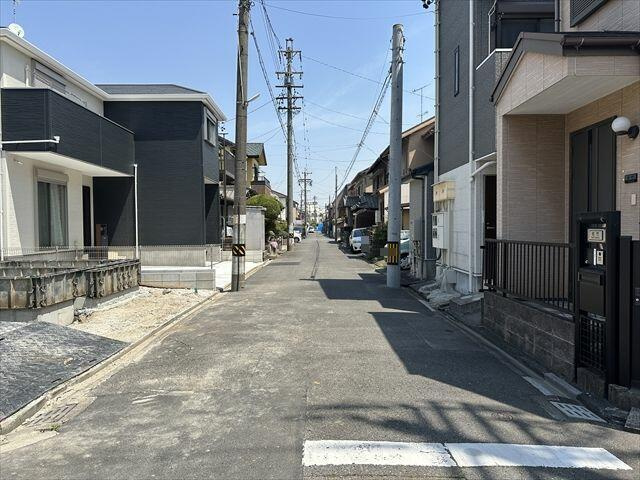 名古屋市港区川間町２丁目の新築一戸建の前面道路含む現地写真| 